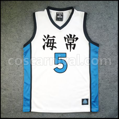 Kuroko's Basketball Kaijo High School Yoshitaka Moriyama No. 5 Cosplay Costume coscarnival - Front View