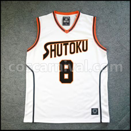 Kuroko's Basketball Shutoku High School Kiyoshi Miyaji No. 8 Cosplay Costume coscarnival - Front View