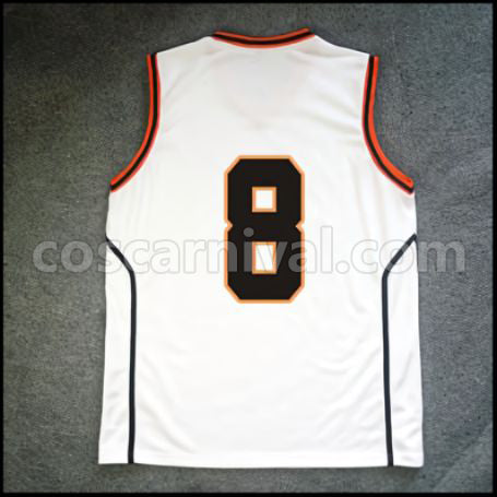 Kuroko's Basketball Shutoku High School Kiyoshi Miyaji No. 8 Cosplay Costume coscarnival - Back View