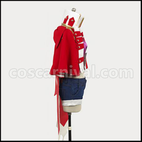 Macross F Movie Sheryl Nome Obelisk Outfit + Wig 2 Piece Set coscarnival - Hem Detail