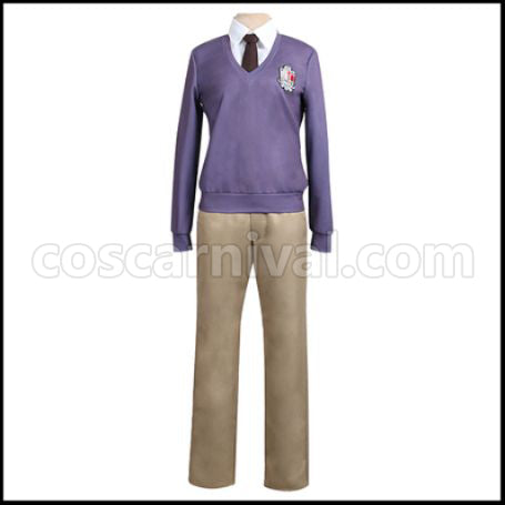 A3! Spring Group Sakuma Sakuya Hanasaki Academy High School Uniform/Summer Clothes Cosplay Costume coscarnival - Front View