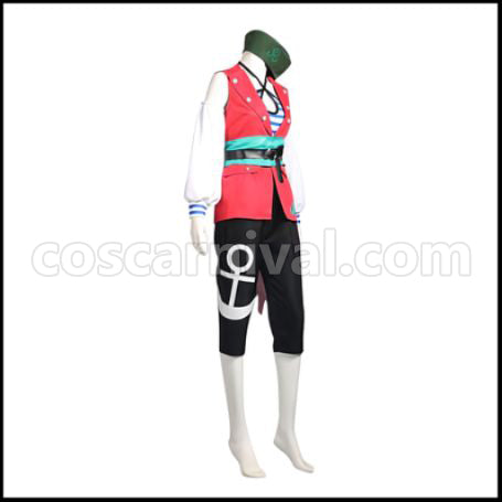 A3! Rurikawa Yuki Summer Group Third Performance "Anchors Aweigh! Sky Pirates" Cosplay Costume coscarnival - Back View