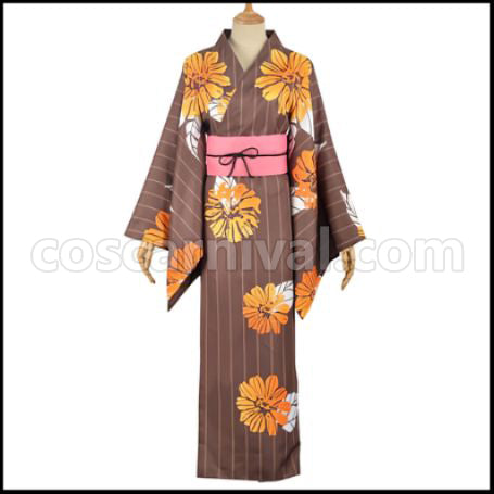 A3! Summer Festival Summer Group Sumera Tenma Kimono Cosplay Costume coscarnival - Front View