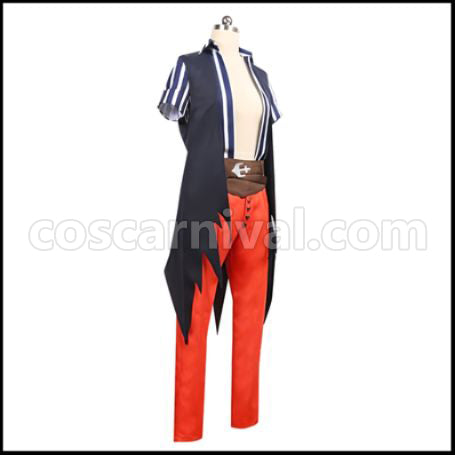 A3! Anchors Aweigh! Sky Pirates Sumera Tenma Cosplay Costume coscarnival - Back View