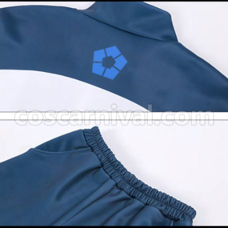 Blue Lock Oukage Reo Cosplay Costume Sports Wear coscarnival - Detail Close-up
