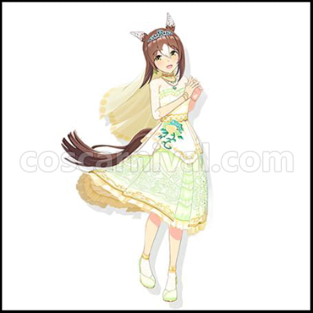 Uma Musume Pretty Derby Fine Motion Titania Cosplay Costume coscarnival - Front View