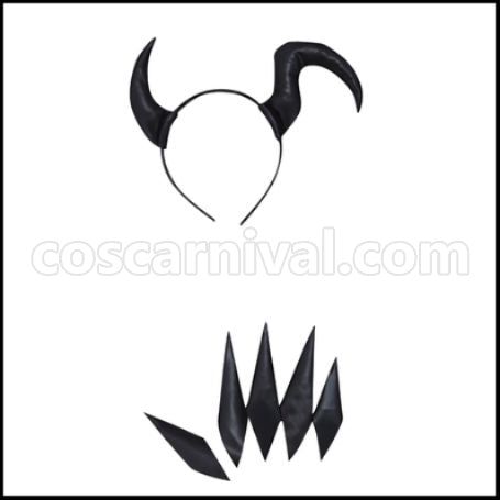Rage of Bahamut: Genesis Azazel Cosplay Costume coscarnival - Side Profile