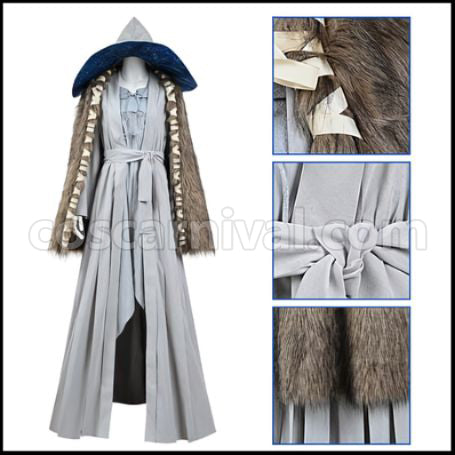 Elden Ring Snow Witch Rena Cosplay Costume coscarnival - Material Texture