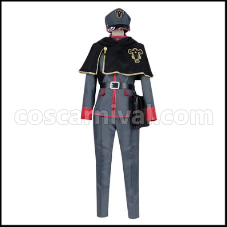 Black Clover Gordon Agrippa Cosplay Costume coscarnival - Front View