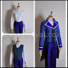 K Blue Clan Scepter Cosplay Costume coscarnival - Front View