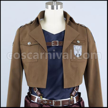 Attack on Titan Scout Regiment Cape Cosplay Costume coscarnival - Detail Close-up