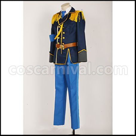 K Saruhiko Fushimi Spoon Military Uniform Cosplay Costume coscarnival - Back View