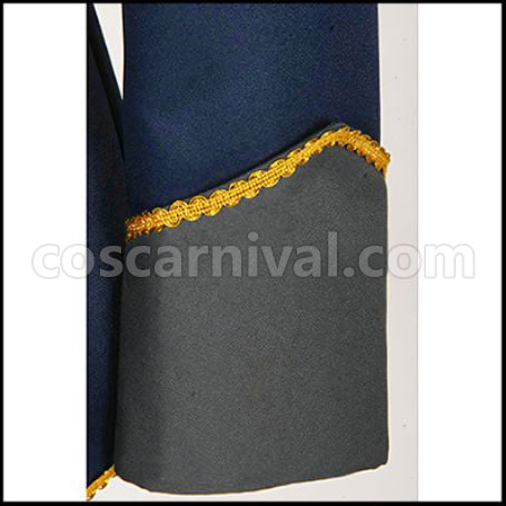 K Saruhiko Fushimi Spoon Military Uniform Cosplay Costume coscarnival - Collar Design