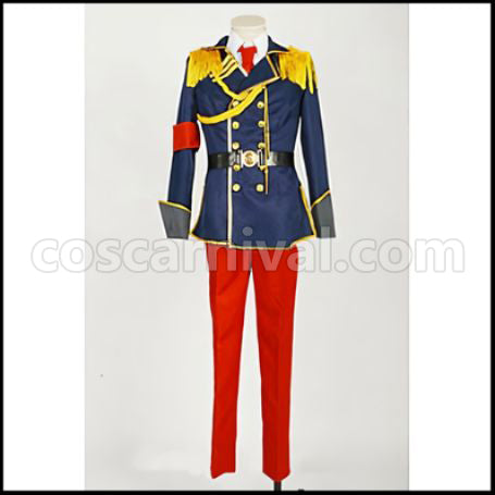 K Misaki Yata Spoon Military Uniform Cosplay Costume coscarnival - Front View