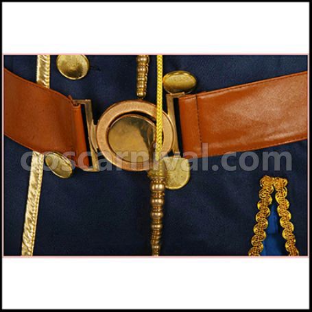 K Saruhiko Fushimi Spoon Military Uniform Cosplay Costume coscarnival - Hem Detail