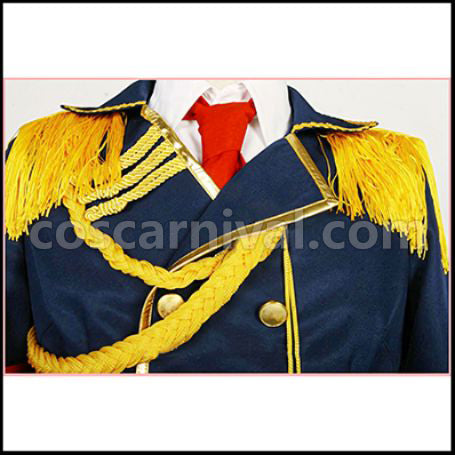 K Misaki Yata Spoon Military Uniform Cosplay Costume coscarnival - Hem Detail