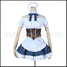 Love Live! SR Maid Edition Pre-Awakening Maki Nishikino Cosplay Costume coscarnival - Front View