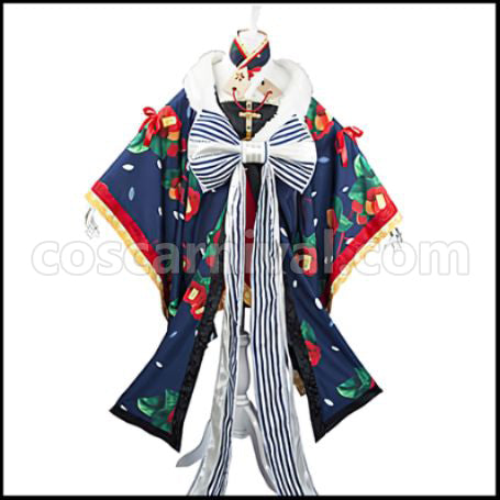 Love Live! SR New Year's Dress Edition Awakening After Maki Nishikino Cosplay Costume coscarnival - Front View