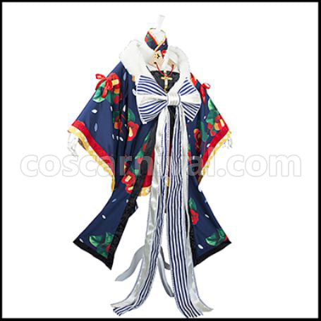 Love Live! SR New Year's Dress Edition Awakening After Maki Nishikino Cosplay Costume coscarnival - Back View