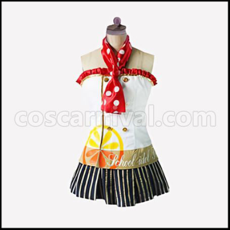 Love Live! School Idol Festival April Fruit Parlor Edition SR Maki Nishikino Cosplay Costume coscarnival - Front View