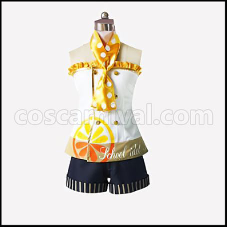 Love Live! School Idol Festival April Fruit Parlor Edition SR Rin Hoshizora Cosplay Costume coscarnival - Front View