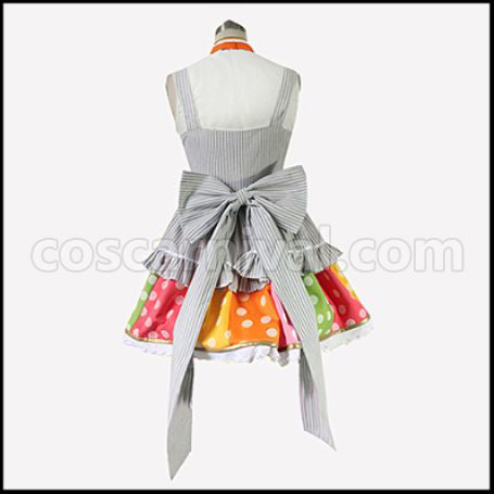 Love Live! SR November Apron Edition Awakening After Honoka Kosaka Cosplay Costume coscarnival - Side Profile