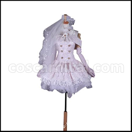 Love Live! SR June Party Wedding Dress Awakening After Maki Nishikino Cosplay Costume coscarnival - Front View