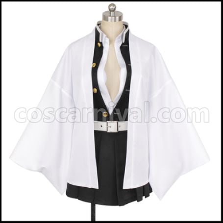 Demon Slayer: Kimetsu no Yaiba Love Pillar Mitsuri Kanroji Cosplay Costume coscarnival - Front View