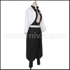 Demon Slayer: Kimetsu no Yaiba Wind Pillar Sanemi Shinazugawa Cosplay Costume coscarnival - Back View