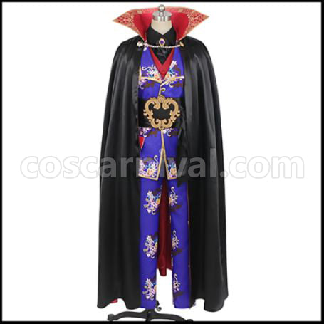 Twisted Wonderland Vil Scary Dress Cosplay Costume coscarnival - Front View
