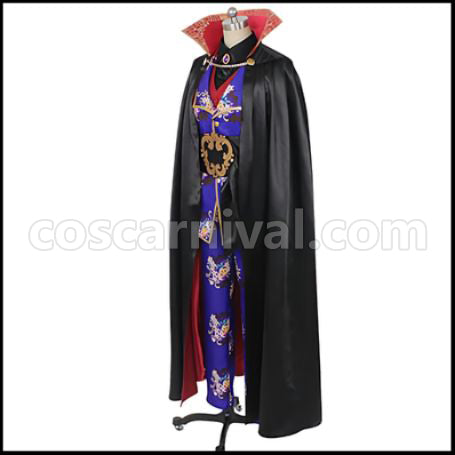 Twisted Wonderland Vil Scary Dress Cosplay Costume coscarnival - Side Profile