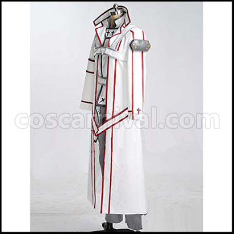 Sword Art Online SAO Kirito Blood Oath Knight Order Cosplay Costume coscarnival - Side Profile