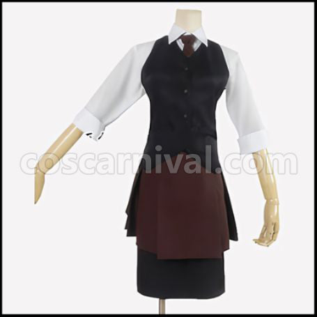 Tokyo Ghoul Touka Kirishima / Touka / Rabbit Anteiku Cosplay Costume Coscarnival - Front View