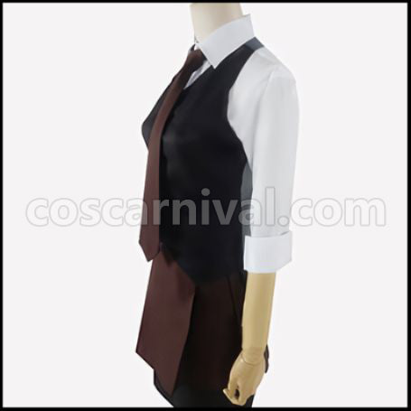 Tokyo Ghoul Touka Kirishima / Touka / Rabbit Anteiku Cosplay Costume Coscarnival - Back View