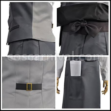 Tokyo Ghoul Ken Kaneki / Kaneki / Centipede Cafe Uniform Cosplay Costume Coscarnival - Side Profile