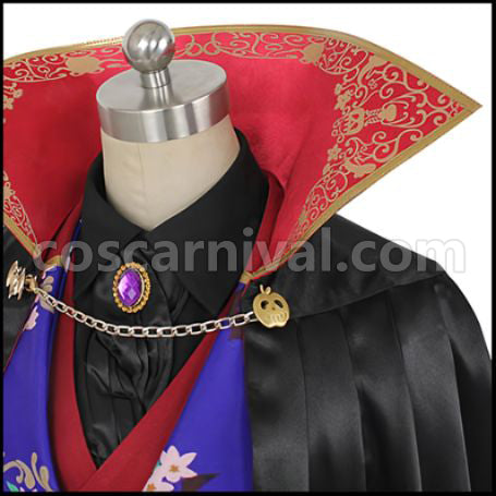 Twisted Wonderland Vil Scary Dress Cosplay Costume coscarnival - Material Texture
