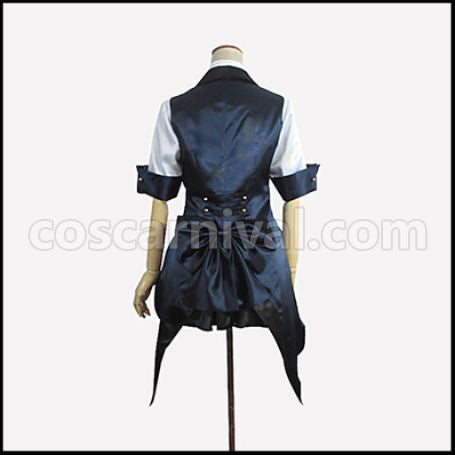 AKB0048 Succession Member 9th Generation Oshima Yuko/Yuko Black and White Checker Pattern Cosplay Costume coscarnival - Side Profile
