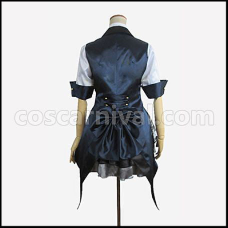 AKB0048 Succession Member 10th Generation Miyazawa Sae/Sae Black and White Checker Pattern Cosplay Costume coscarnival - Side Profile