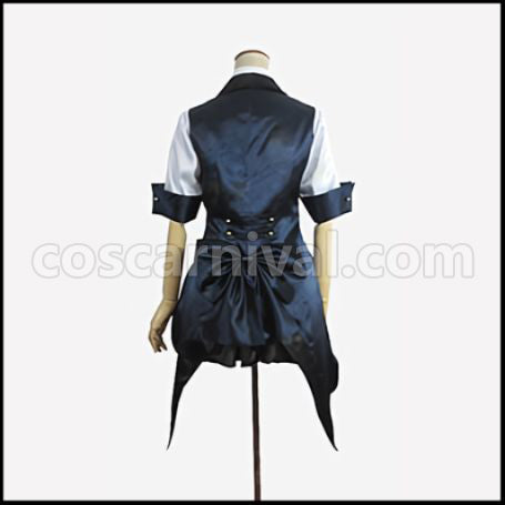 AKB0048 Succession Member 11th Generation Itano Tomomi/Tomochin Black and White Checker Pattern Cosplay Costume coscarnival - Side Profile