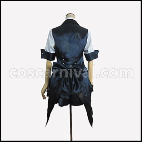 AKB0048 Succession Member 5th Generation Takahashi Minami/Takamina Black and White Checker Pattern Cosplay Costume coscarnival - Back View