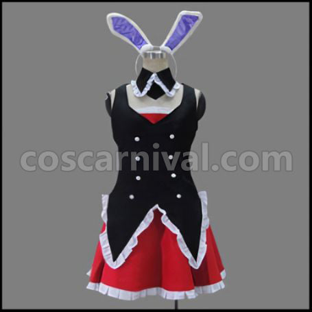 Problem Children Are Coming from Another World, Aren't They? Kuro Usagi Cosplay Costume coscarnival - Front View