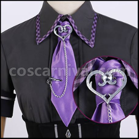 [Nijisanji Costume] Nijisanji VTuber Tokoyami Towa School Uniform Cosplay Costume coscarnival - Cuff Style
