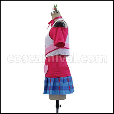 Love Live! Season 2 Insert Song Episode 13 Insert Song Happy maker Rin Hoshizora Cheerleader Cosplay Costume coscarnival - Back View