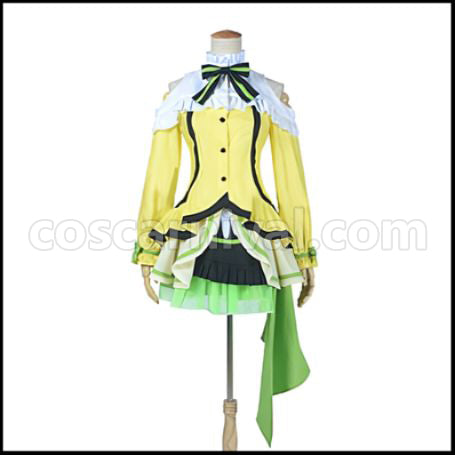 Love Live! 2nd Season Episodes 12/13 Insert Songs KiRa-KiRa Sensation!/Happy maker! Rin Hoshizora Cosplay Costume coscarnival - Front View