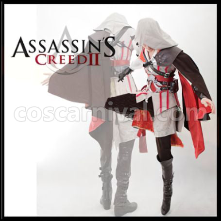 Assassin's Creed II Ezio Auditore Cosplay Costume Coscarnival - Front View