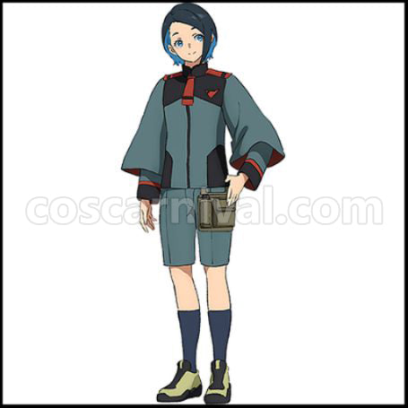 Mobile Suit Gundam: Witch from Mercury Nika Nanaura Cosplay Costume coscarnival - Front View