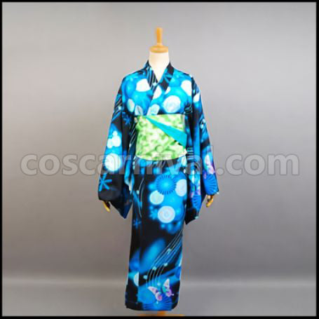 VOCALOID Hatsune Miku -Project DIVA- Hatsune Miku Yukata Cosplay Costume coscarnival - Back View