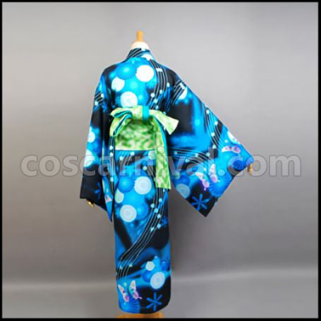 VOCALOID Hatsune Miku -Project DIVA- Hatsune Miku Yukata Cosplay Costume coscarnival - Side Profile