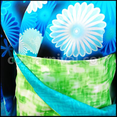 VOCALOID Hatsune Miku -Project DIVA- Hatsune Miku Yukata Cosplay Costume coscarnival - Collar Design