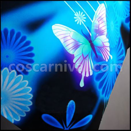 VOCALOID Hatsune Miku -Project DIVA- Hatsune Miku Yukata Cosplay Costume coscarnival - Hem Detail